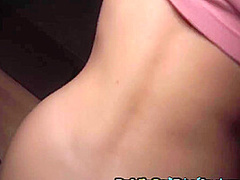 Real pickedup petite strips in public