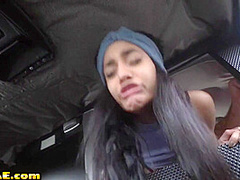 Car 21yo ebony slut penetrated outdoor in doggystyle