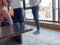 Crazy Public Threesome and Backstage Blowjob - PissVids