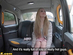 Cab 21yo tattooed slut smashed from behind by car driver