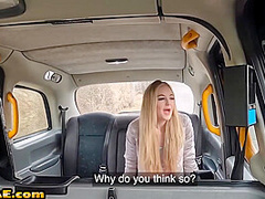 Cab 21yo tattooed slut smashed from behind by car driver