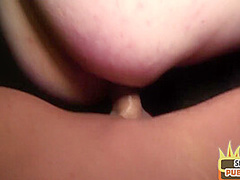 Real BBW lady fucked in hotel room after public outdoor BJ