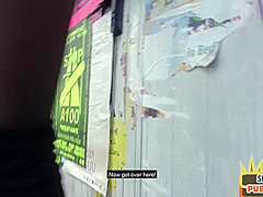 Public BJ bae with pierced nipples fucked in POV by sex date