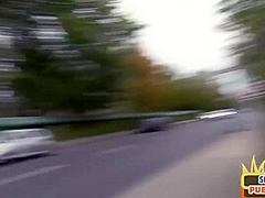 Amateur sex date chick fucked in public abandoned building