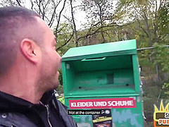 Amateur sex date chick fucked in public abandoned building