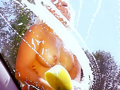 Two Hot Girls Get Fucked Hard Outside On The Car