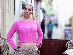 Pissing Myself Waiting for the Train! Cheeky Chessie Kay for UK-Flashers