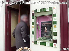 Pissing Myself Waiting for the Train! Cheeky Chessie Kay for UK-Flashers