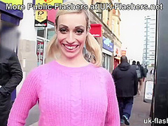 Pissing Myself Waiting for the Train! Cheeky Chessie Kay for UK-Flashers