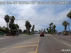 My Girlfriend starts Wanking me in the Car so I Pulled Over to Fuck her Hairy Pussy by SalsaXXX