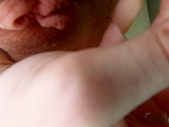 Skinny Hot Model Poppy Masturbating With A Glass Dildo Underwater Jacuzzi