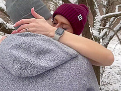 Wife Gets Huge Public Double Creampie In Snow Storm From Husband And Friend / Sloppy Seconds