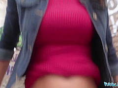 Her Perfect Ass Makes Him Want To Fuck Her Outside In Public