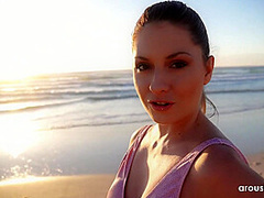 Have you Ever Been Blown on the Beach? POV Rebecca Volpetti & Jason Love at Arousins