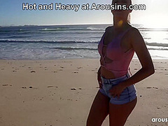 Have you Ever Been Blown on the Beach? POV Rebecca Volpetti & Jason Love at Arousins