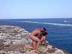 Tattooed Brunette Babe Enjoys Summer Sex With Facial Ending