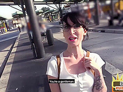 Public tattooed amateur fucked outdoor in car by sex date