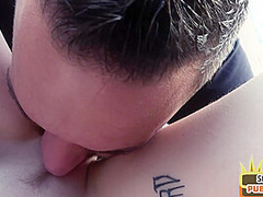 Public tattooed amateur fucked outdoor in car by sex date