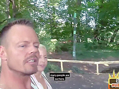 Public amateur MILF fucked outdoor after casting by sex date