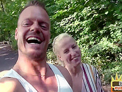 Public amateur MILF fucked outdoor after casting by sex date