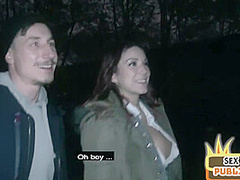 Public amateur throats cock in 69 sex outdoor with sex date