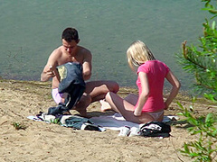 Blonde And Her Man Get Secretly Filmed Fucking - LuckyPerverts