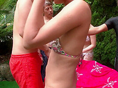 Hot Girls Enjoy Sucking Cock Then Getting Hard Fucks In An Orgy - AsianX