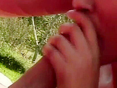 She Gets Drilled Well In The Field And Gets Cum In Her Mouth