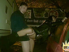 Real German public mature fucked outdoor by sex date