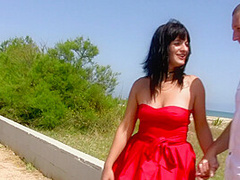 Brunette Slut Is Picked Up From The Restaurant For Outdoor And Indoor Fuck - HotEuroGirls