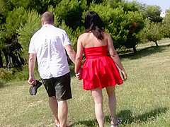 Brunette Slut Is Picked Up From The Restaurant For Outdoor And Indoor Fuck - HotEuroGirls