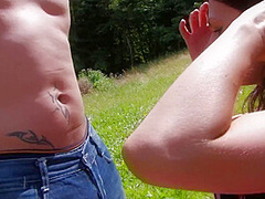 Outdoor Anal Fuck With Horny Brunette Who Likes To Be Filmed - HotEuroGirls