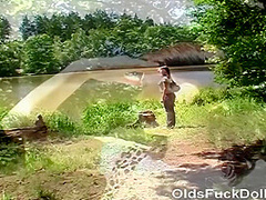 Olds Fuck Dolls - Grandpa Mireck Fucks 18yo Girl Ashley Sweet In The Forest