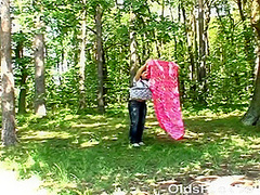 Olds Fuck Dolls - Grandpa Mireck Fucks 18yo Girl Ashley Sweet In The Forest