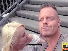 Real amateur public babe POV fucked outdoor by sex date