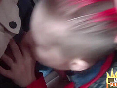 Real German public slut 3some fucked in abandoned place