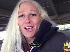 Real POV MILF fucked outdoor on public parking by sex date
