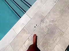 Brand New Another Hot Neighbor! They Think They Can Just Come Swimming In My Pool! Well Long As They Keep Fucking Me Back There!