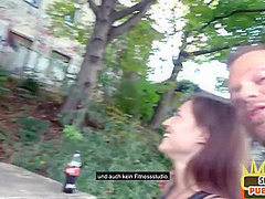 Cute amateur babe public fucked outdoor by blind sex date