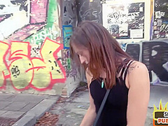 Cute amateur babe public fucked outdoor by blind sex date