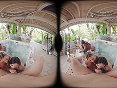 VR Bangers Super Hot Outdoors Orgy Sex With 4 Hot Girls VR Porn