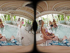 VR Bangers Super Hot Outdoors Orgy Sex With 4 Hot Girls VR Porn