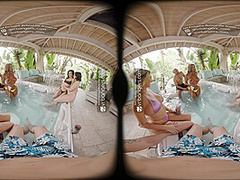 VR Bangers Super Hot Outdoors Orgy Sex With 4 Hot Girls VR Porn