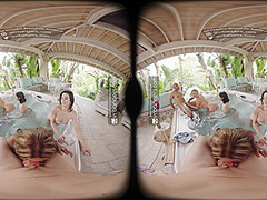 VR Bangers Super Hot Outdoors Orgy Sex With 4 Hot Girls VR Porn