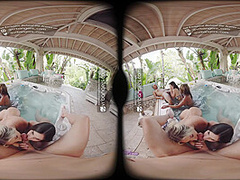 VR Bangers Super Hot Outdoors Orgy Sex With 4 Hot Girls VR Porn
