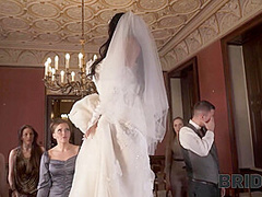 BRIDE4K. Small cheap wedding turns into public fucking action of the brides
