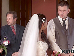 BRIDE4K. Small cheap wedding turns into public fucking action of the brides