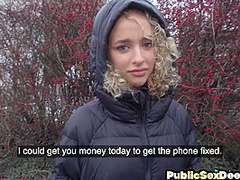 Euro public 21yo nympho in stockings POV doggystyle