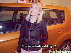 Busty student driver riding instructors cock after class