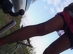 Twice Pissing Retro Car Tow Bar Before Orgasmic Fuck It 12 Min